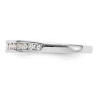 Load image into Gallery viewer, 14k White Gold Channel-set 1/4 carat Diamond Complete Wedding Band
