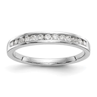 Load image into Gallery viewer, 14k White Gold Channel-set 1/4 carat Diamond Complete Wedding Band
