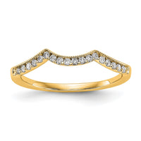 Load image into Gallery viewer, 14k Yellow Gold Diamond Wedding Band
