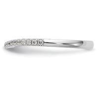 Load image into Gallery viewer, 14k White Gold 1/5 carat Diamond Contoured Complete Wedding Band
