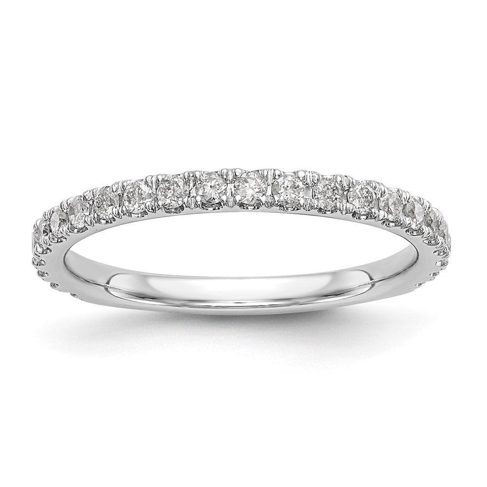 14k White Gold 3/8 carat Diamond Complete Wedding Band