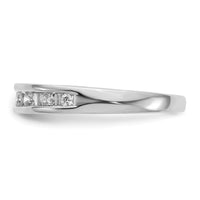 Load image into Gallery viewer, 14k White Gold Channel-set 1/2 carat Baguette/Round Diamond Complete Wedding Band

