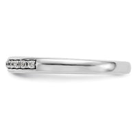 Load image into Gallery viewer, 14k White Gold 1/8 carat Diamond Complete Wedding Band
