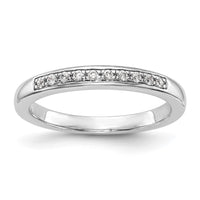 Load image into Gallery viewer, 14k White Gold 1/8 carat Diamond Complete Wedding Band

