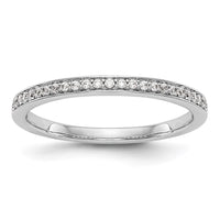 Load image into Gallery viewer, 14k White Gold 1/8 carat Diamond Complete Wedding Band

