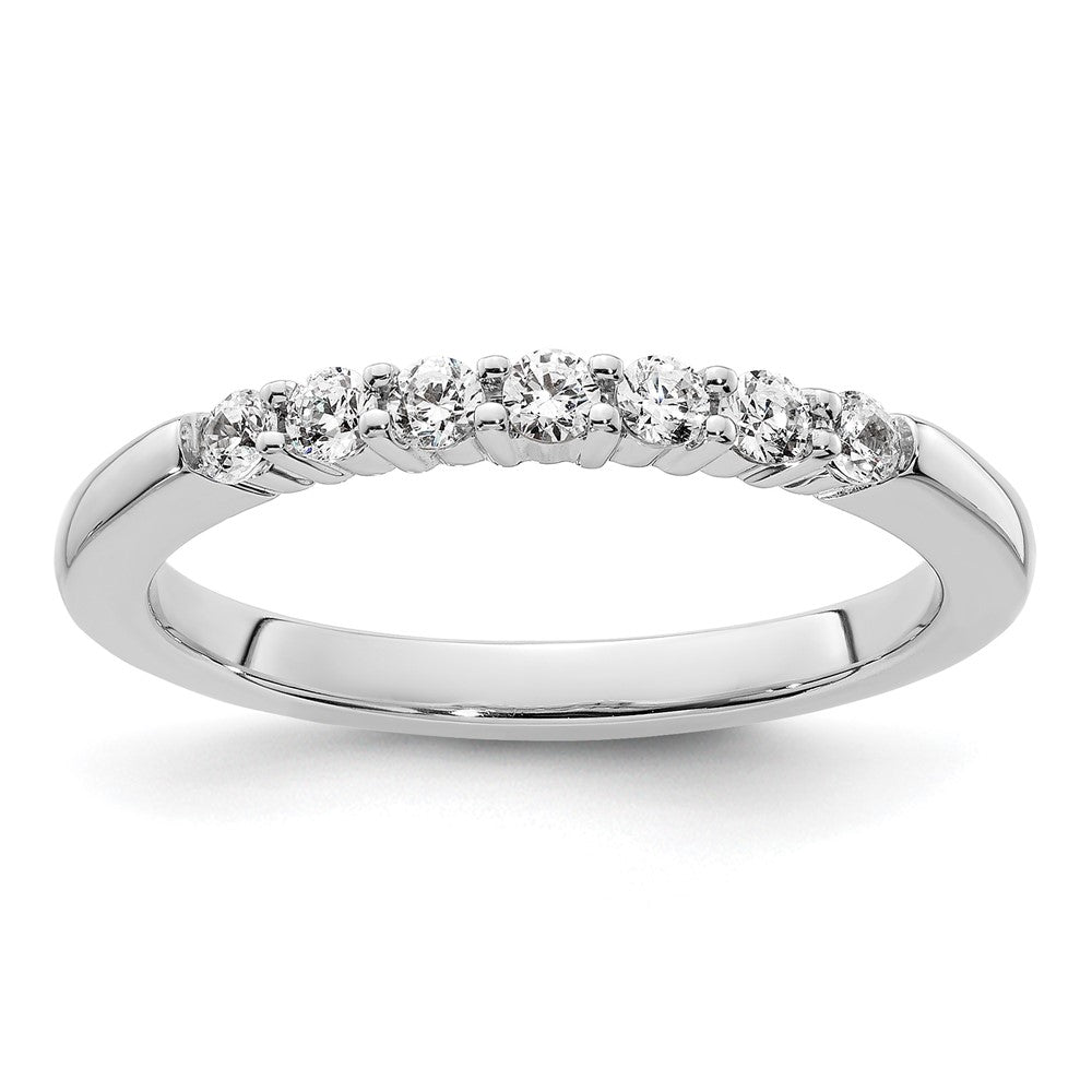 14k White Gold 1/4 carat Diamond Complete Wedding Band