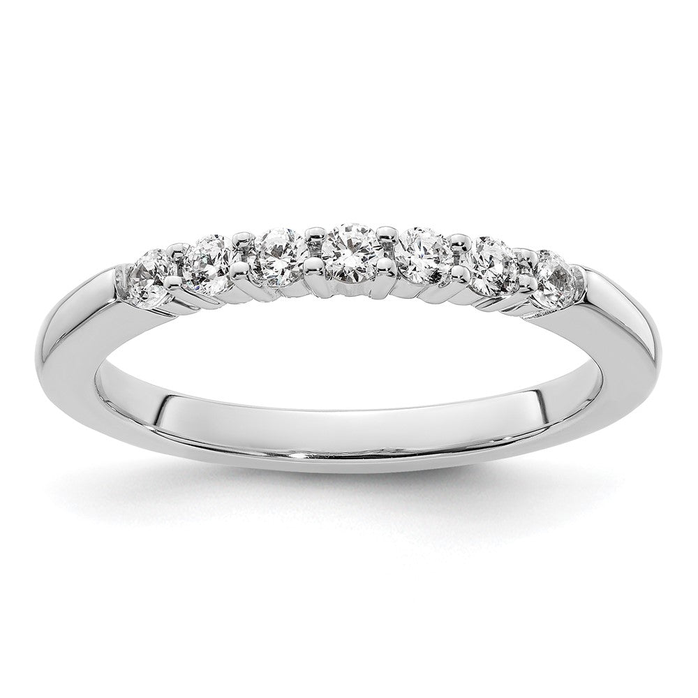 14k White Gold 1/4 carat Diamond Complete Wedding Band