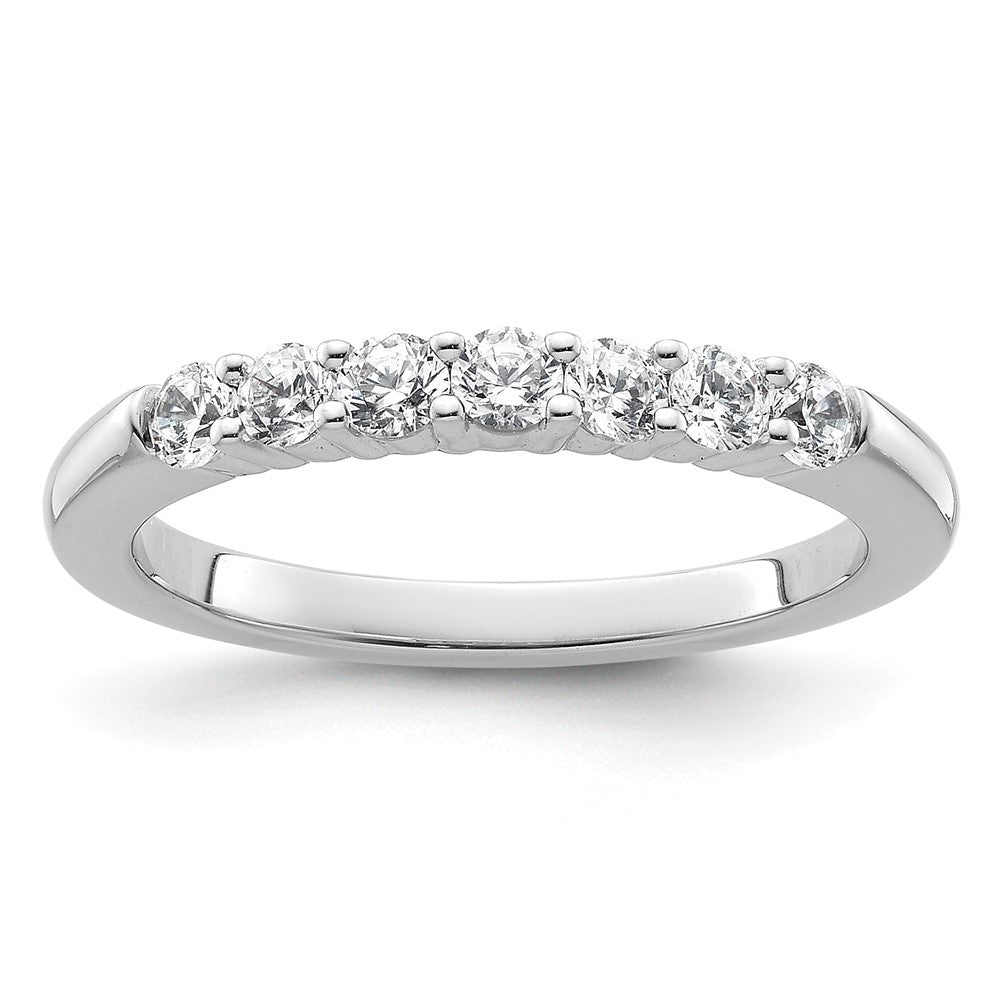 14k White Gold 1/2 carat Diamond Complete Wedding Band