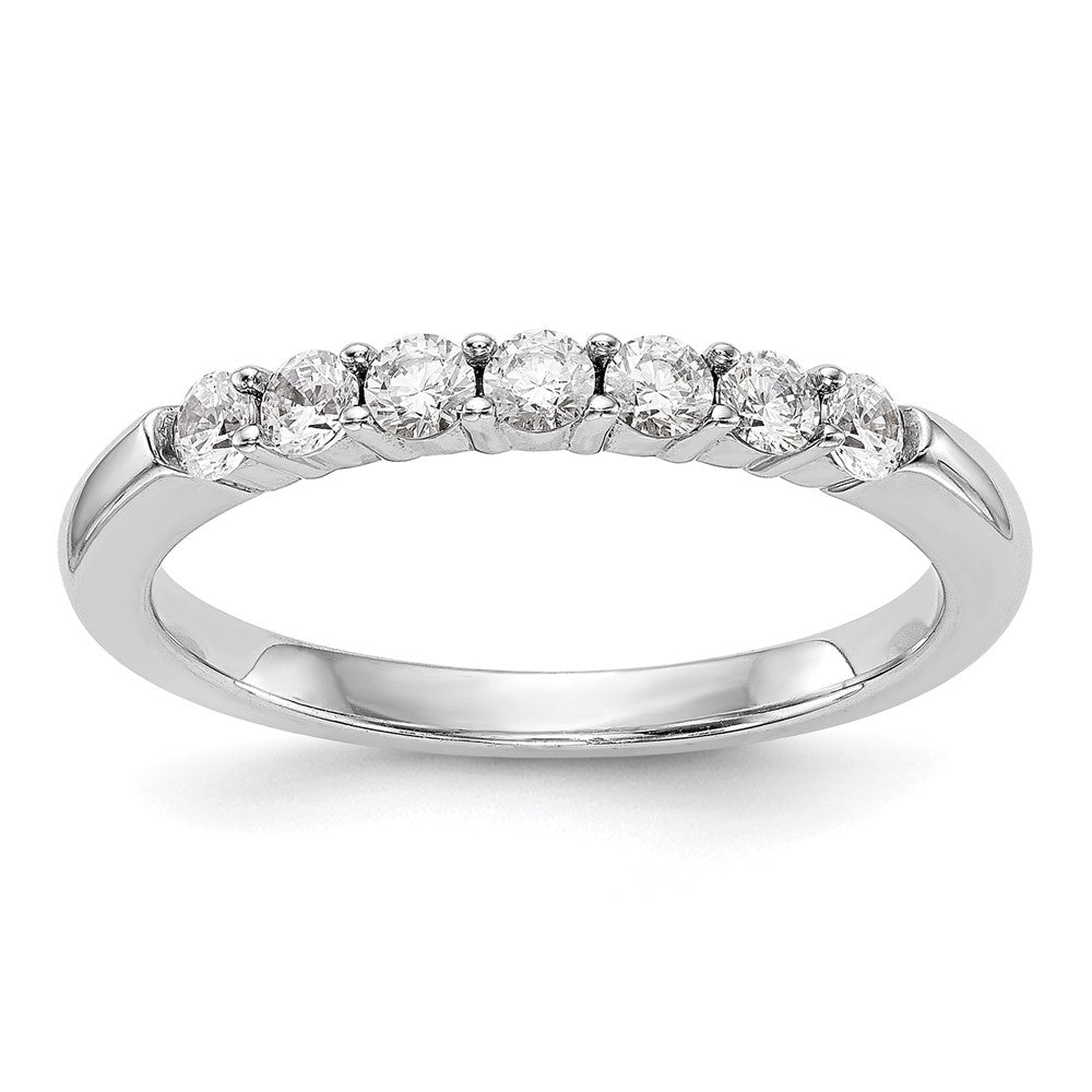 14k White Gold 1/2 carat Diamond Complete Wedding Band