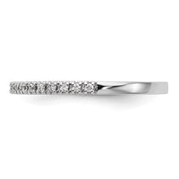 Load image into Gallery viewer, 14k White Gold 1/10 carat Diamond Complete Wedding Band
