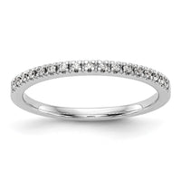 Load image into Gallery viewer, 14k White Gold 1/10 carat Diamond Complete Wedding Band

