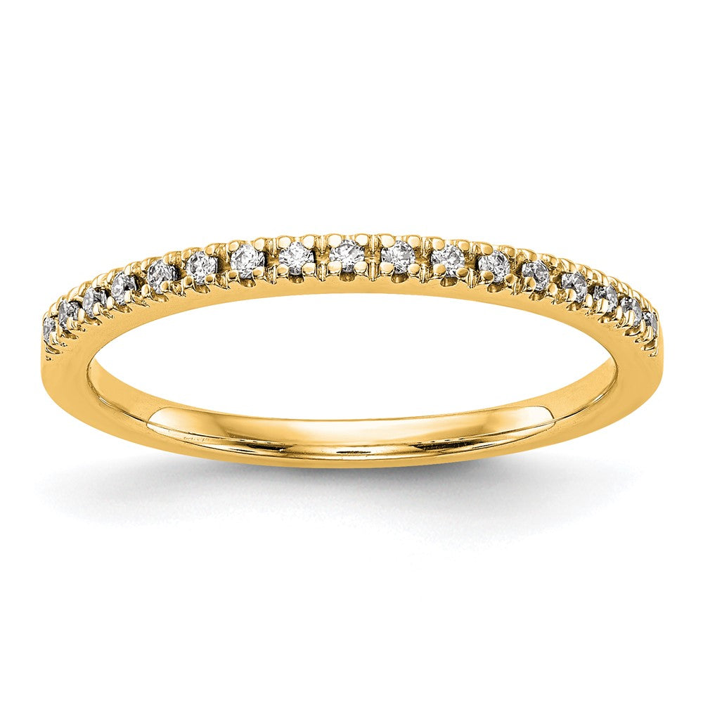 14k Yellow Gold Diamond Wedding Band