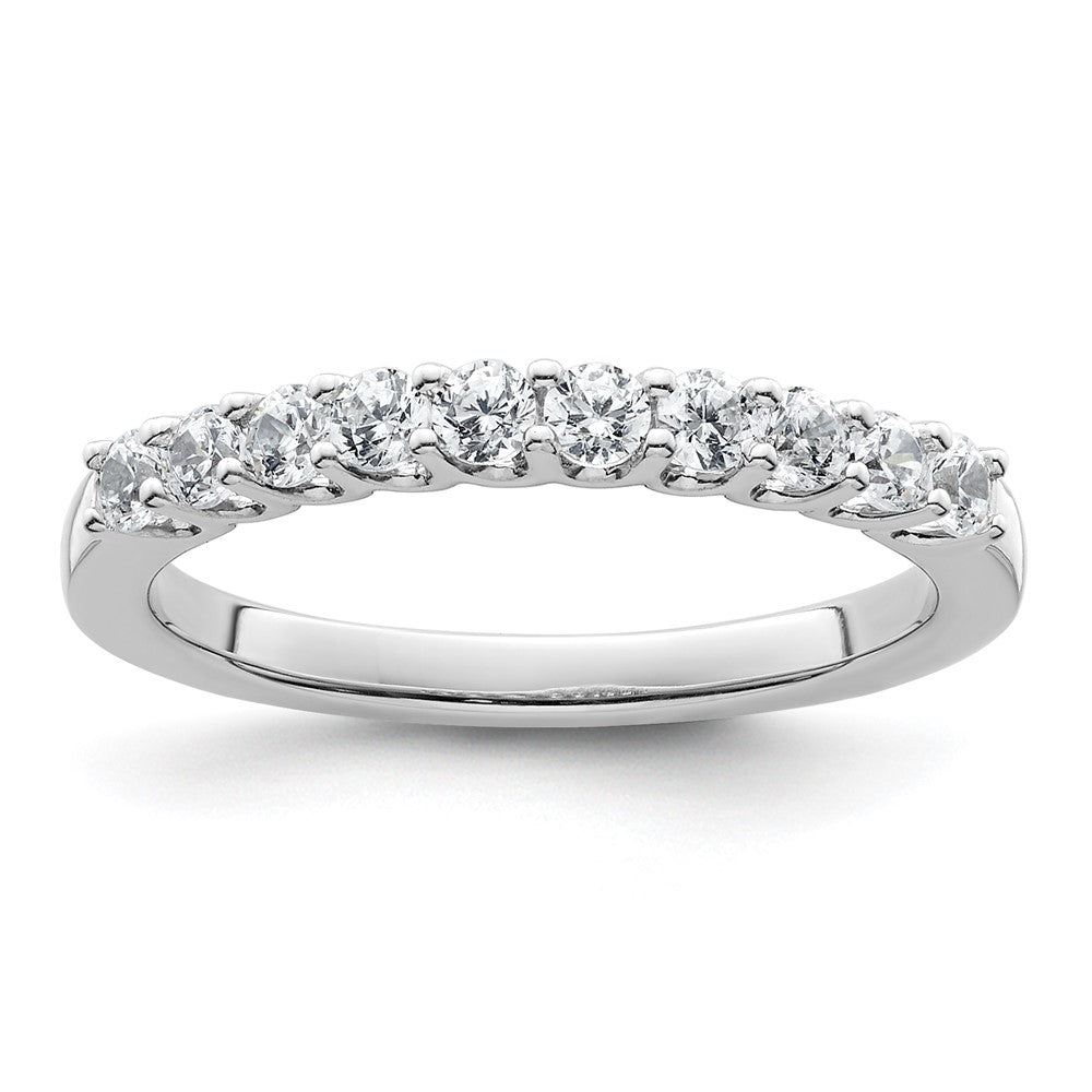 14k White Gold 1/2 carat Diamond Complete Wedding Band