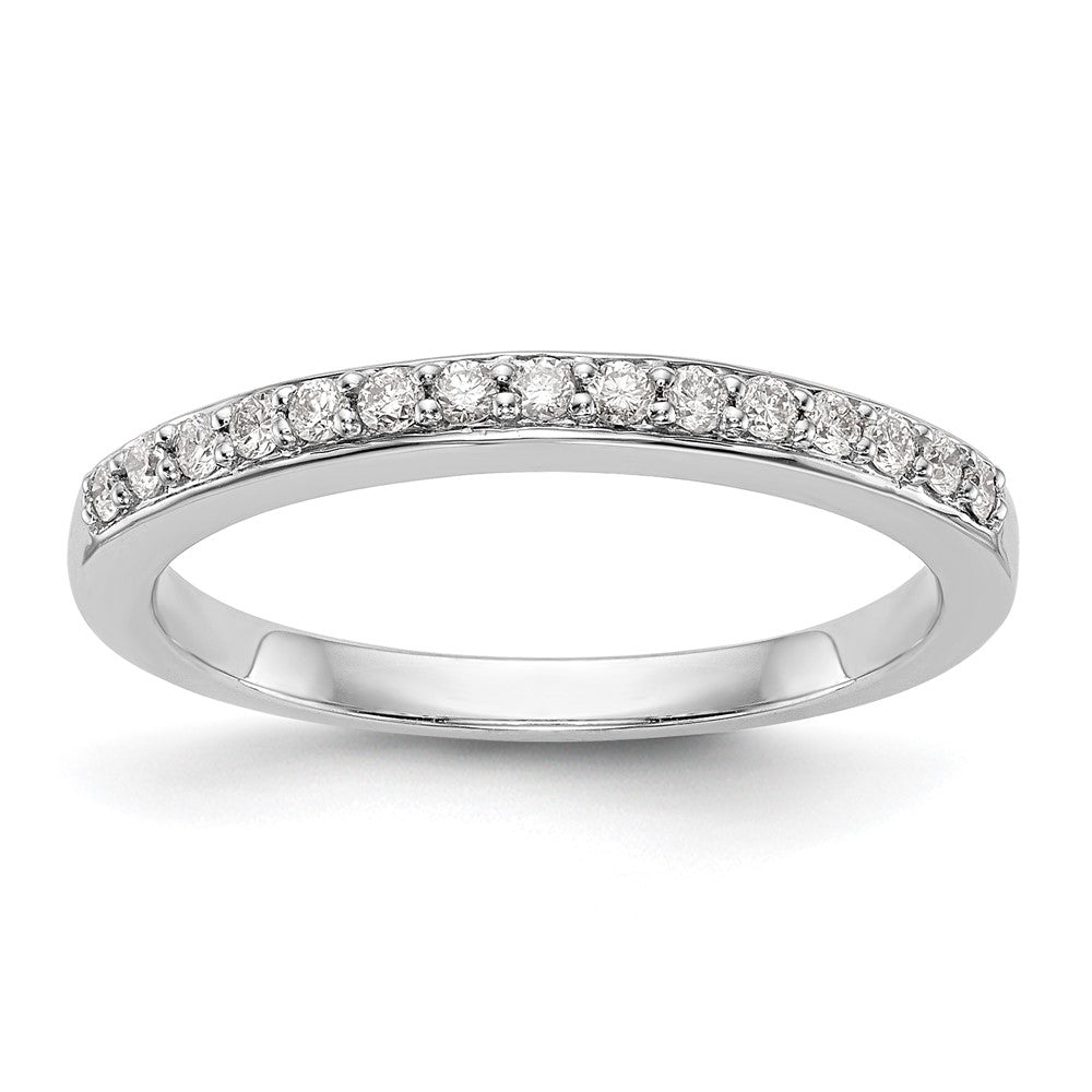 14k White Gold 1/5 carat Diamond Complete Wedding Band