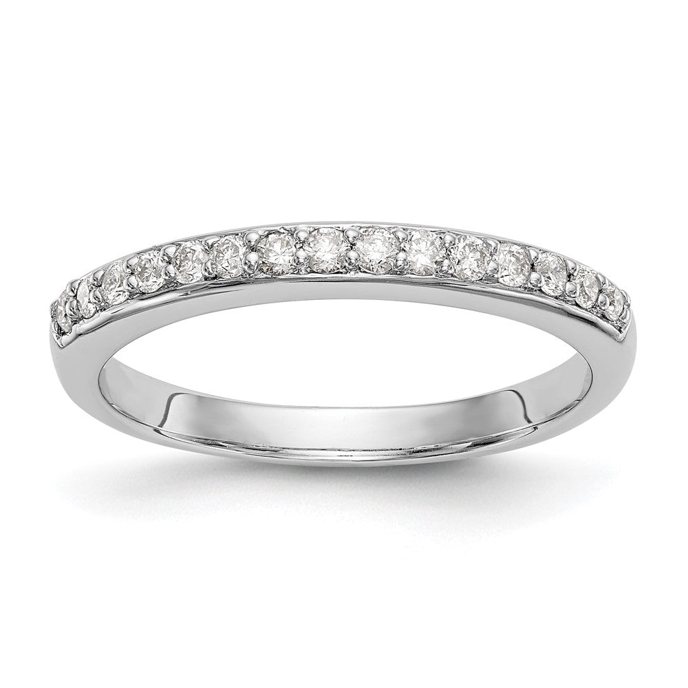 14k White Gold 1/4 carat Diamond Complete Wedding Band