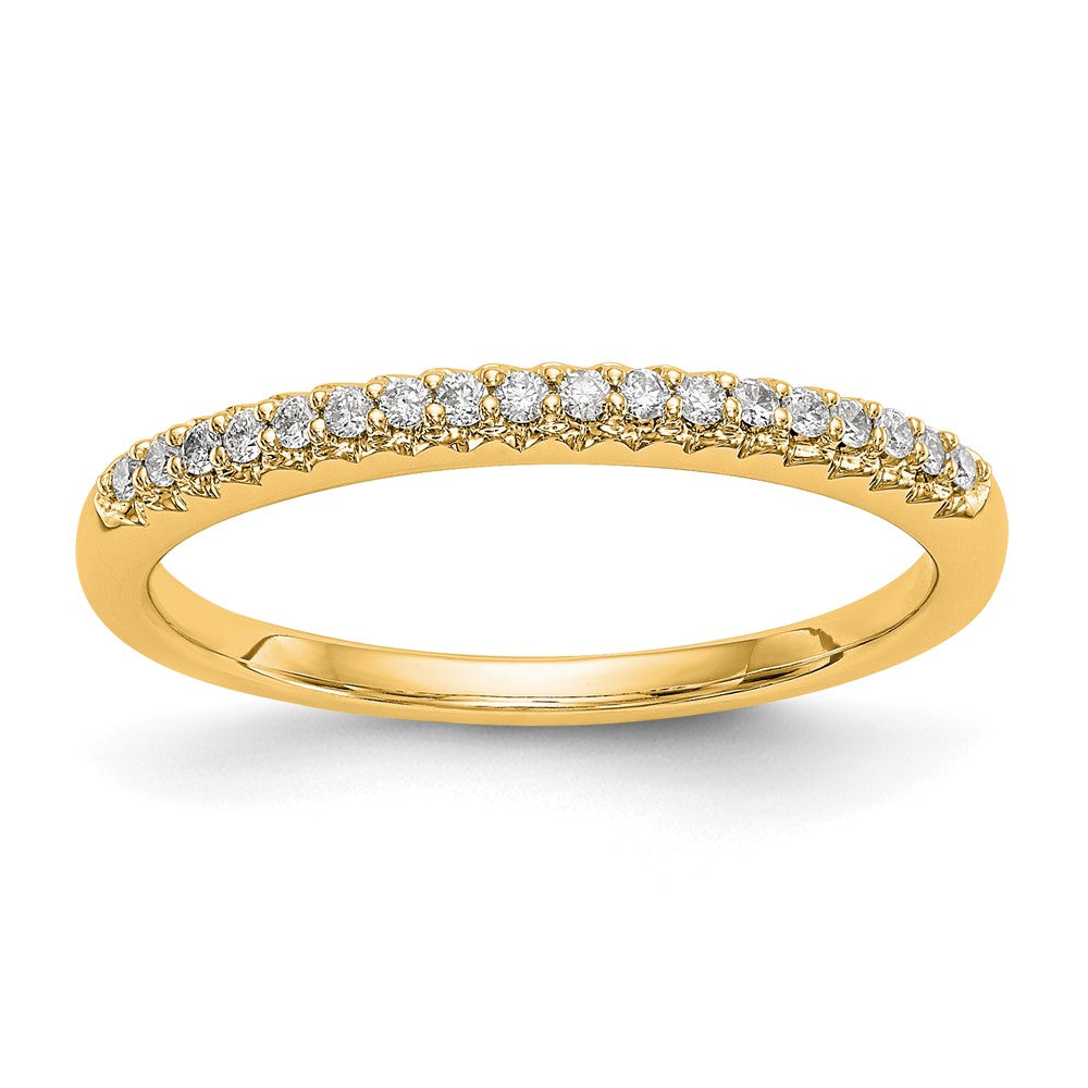 14k Yellow Gold Diamond Wedding Band