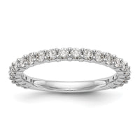 Load image into Gallery viewer, 14k White Gold 3/4 carat Diamond Complete Wedding Band
