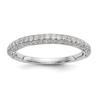 Load image into Gallery viewer, 14k White Gold 3/4 carat Diamond Complete Wedding Band
