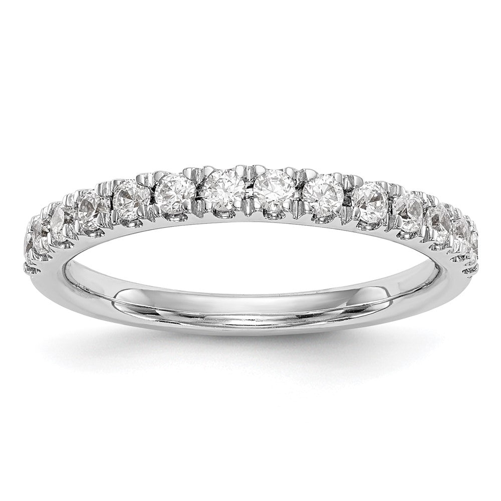 14k White Gold 3/8 carat Diamond Wedding Band