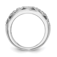 Load image into Gallery viewer, 14k White Gold 1/8 carat Diamond Complete Wedding Band
