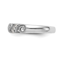 Load image into Gallery viewer, 14k White Gold 1/8 carat Diamond Complete Wedding Band

