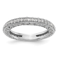 Load image into Gallery viewer, 14k White Gold 1/2 carat Diamond Complete Wedding Band
