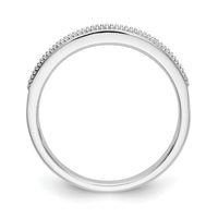Load image into Gallery viewer, 14k White Gold 1/8 carat Diamond Complete Wedding Band
