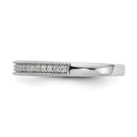 Load image into Gallery viewer, 14k White Gold 1/8 carat Diamond Complete Wedding Band
