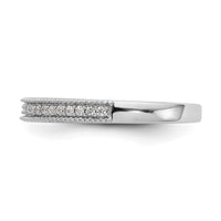 Load image into Gallery viewer, 14k White Gold 1/8 carat Diamond Complete Wedding Band
