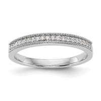 Load image into Gallery viewer, 14k White Gold 1/8 carat Diamond Complete Wedding Band
