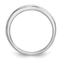 Load image into Gallery viewer, 14k White Gold 1/6 carat Diamond Complete Wedding Band
