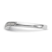 Load image into Gallery viewer, 14k White Gold 1/15 carat Diamond Complete Wedding Band

