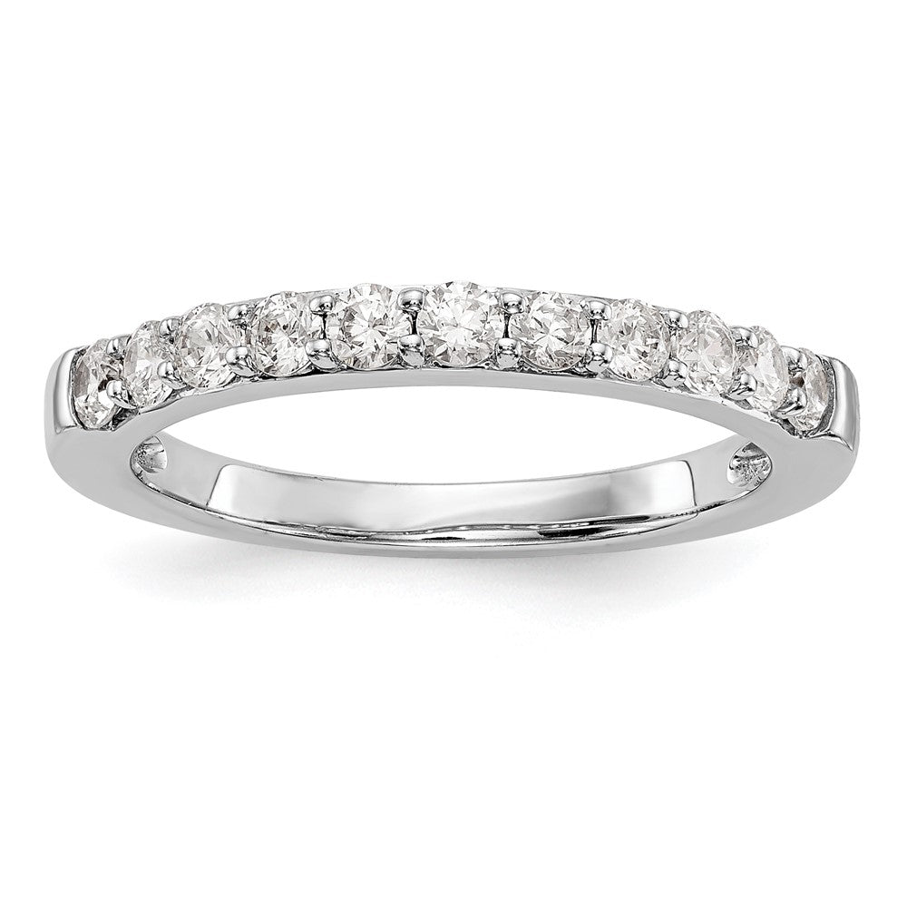 14k White Gold 1/2 carat Diamond Complete Wedding Band
