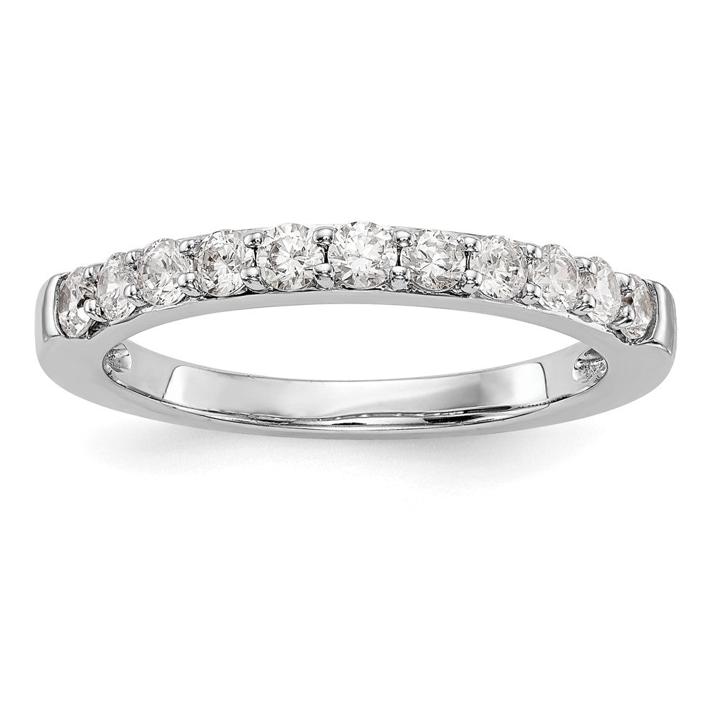 14k White Gold 1/2 carat Diamond Complete Wedding Band