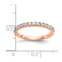 Load image into Gallery viewer, 14k Rose Gold Diamond Wedding Band
