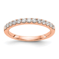 Load image into Gallery viewer, 14k Rose Gold Diamond Wedding Band
