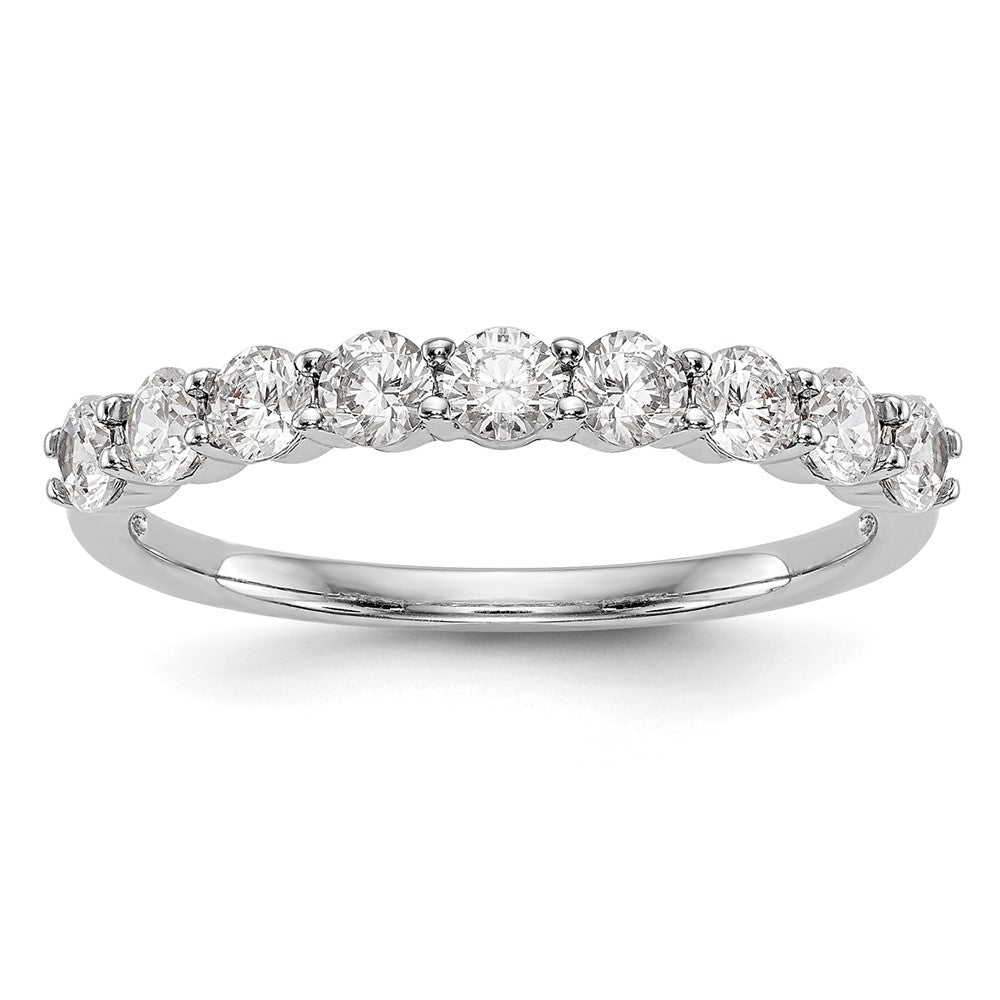 14k White Gold 3/4 carat Diamond Complete Wedding Band