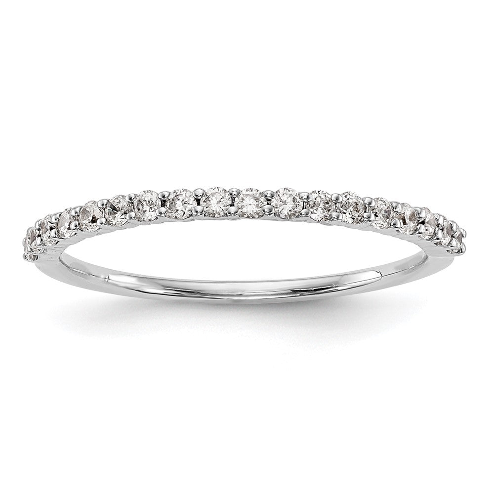 14k White Gold 1/4 carat Diamond Complete Wedding Band