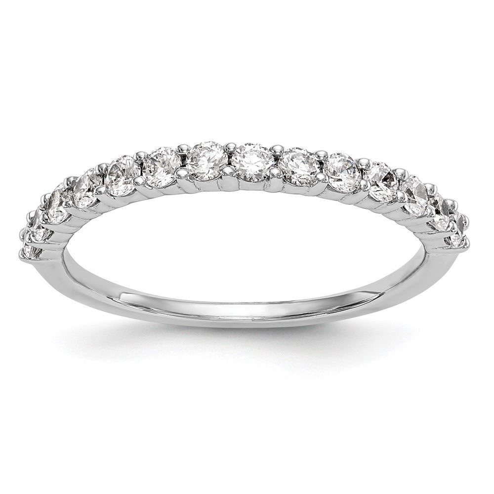 14k White Gold 1/2 carat Diamond Complete Wedding Band