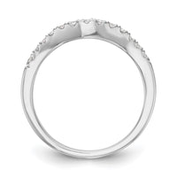Load image into Gallery viewer, 14K White Gold 1/3 carat Diamond Contoured Complete Wedding Band
