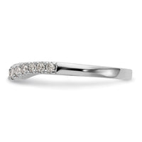 Load image into Gallery viewer, 14K White Gold 1/3 carat Diamond Contoured Complete Wedding Band
