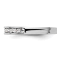 Load image into Gallery viewer, 14K White Gold 1/3 carat Diamond Complete Channel-Set Wedding Band
