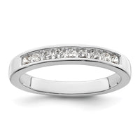 Load image into Gallery viewer, 14K White Gold 1/3 carat Diamond Complete Channel-Set Wedding Band
