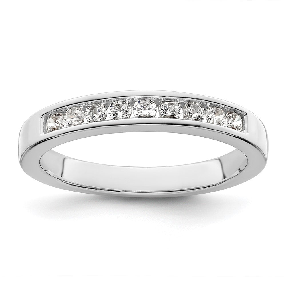 14K White Gold 1/3 carat Diamond Complete Channel-Set Wedding Band