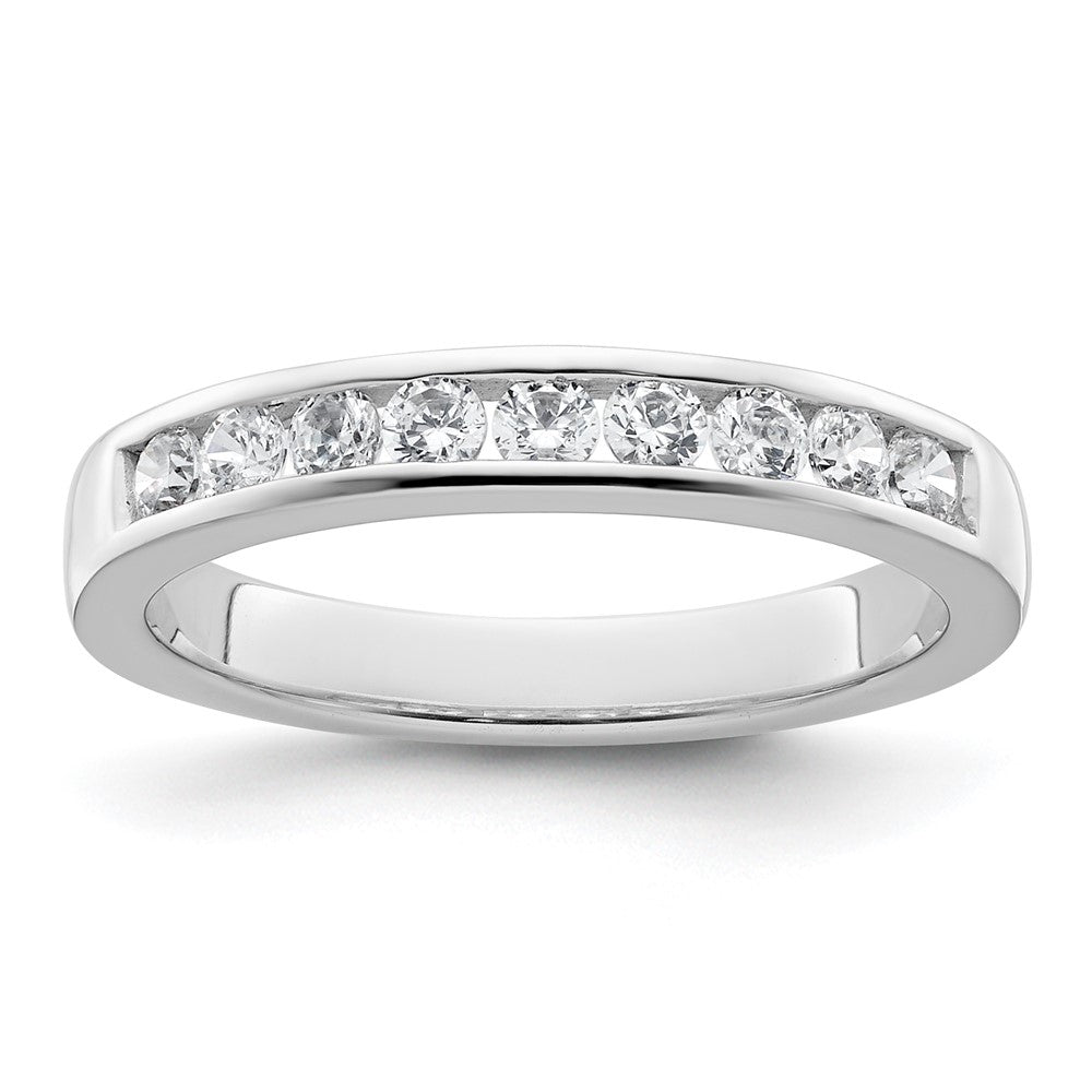 14K White Gold 1/2 carat Diamond Complete Channel-Set Wedding Band