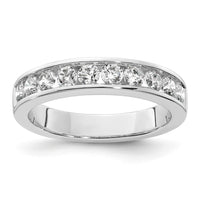 Load image into Gallery viewer, 14K White Gold 3/4 carat Diamond Complete Channel-Set Wedding Band
