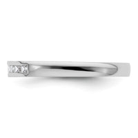 Load image into Gallery viewer, 14K White Gold 1/3 carat Princess Diamond Channel-set Complete Wedding Band
