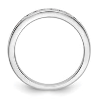 Load image into Gallery viewer, 14K White Gold 1/2 carat Princess Diamond Channel-set Complete Wedding Band
