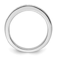 Load image into Gallery viewer, 14K White Gold 3/4 carat Princess Diamond Channel-set Complete Wedding Band
