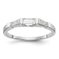 Load image into Gallery viewer, 14K White Gold Baguette Diamond Complete Wedding Band
